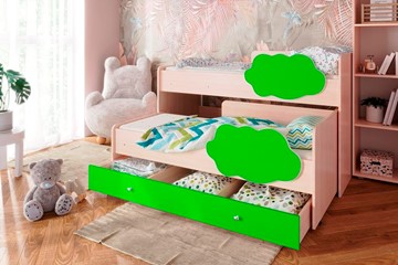 Детская 2-ярусная кровать Соник 1.6 с ящиком, Лайм в Петрозаводске