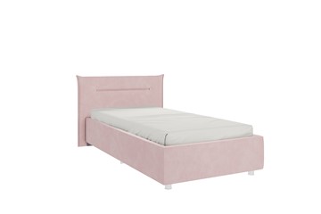 Кровать в детскую 0.9 Альба, нежно-розовый (велюр) в Петрозаводске