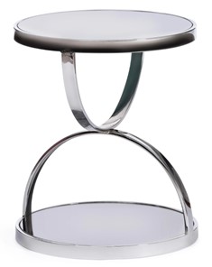 Кофейный столик GROTTO (mod. 9157) металл/дымчатое стекло, 42х42х50, хром в Петрозаводске