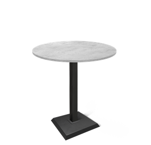 Маленький стол SHT-TU5-BS2/H110 / SHT-TT 90 ЛДСП (бетон чикаго светло-серый/черный) в Петрозаводске
