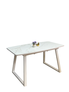 Раздвижной стол AZ1400 (белый/керамика мрамор белый) в Петрозаводске