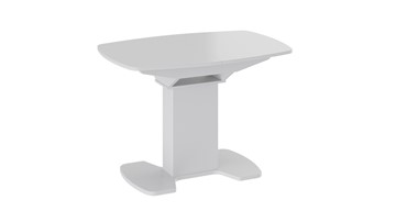 Небольшой стол Портофино (СМ(ТД)-105.01.11(1)), цвет  Белый глянец/Стекло белое в Петрозаводске