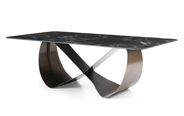Керамический кухонный стол DT9305FCI (240) черный керамика/бронзовый в Петрозаводске