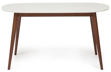 Обеденный стол MAX (Макс) бук/мдф 140х80х75 Белый/Коричневый арт.10465 в Петрозаводске