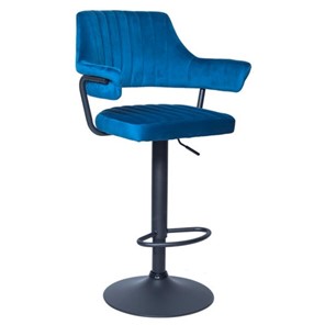 Барный стул КАНТРИ WX-2917 вельвет голубой в Петрозаводске