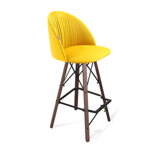 Барный стул SHT-ST35-1 / SHT-S80 (имперский жёлтый/темный орех/черный) в Петрозаводске