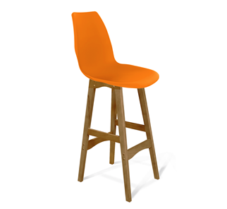 Обеденный стул SHT-ST29/S65 (оранжевый ral2003/светлый орех) в Петрозаводске