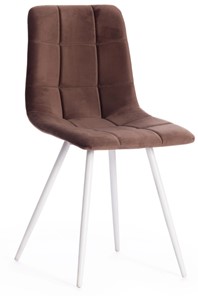 Обеденный стул CHILLY (mod. 7095-1) 45х53х88 коричневый barkhat 12/белый арт.17290 в Петрозаводске