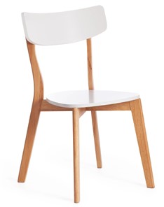 Обеденный стул Claire, дерево гевея/МДФ 48x49,5x81,5 Белый/натуральный (2 шт) арт.15113 в Петрозаводске