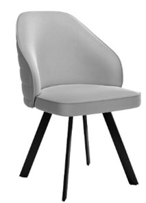 Обеденный стул dikline 276 Е28 светло-серый  ножки черные в Петрозаводске