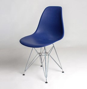 Обеденный стул derstuhl DSL 110 Chrom (темно-синий) в Петрозаводске