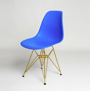 Обеденный стул derstuhl DSL 110 Gold (синий) в Петрозаводске