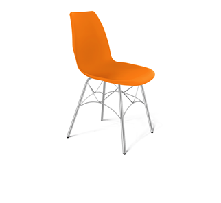 Обеденный стул SHT-ST29/S107 (оранжевый ral2003/хром лак) в Петрозаводске