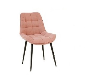 Обеденный стул Brendoss Комфорт розовый черные ножки в Петрозаводске
