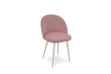 Обеденный стул Лайт розовый белые ножки в Петрозаводске