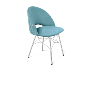 Обеденный стул SHT-ST34-1 / SHT-S107 (голубая пастель/хром лак) в Петрозаводске