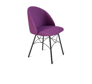 Обеденный стул SHT-ST35 / SHT-S107 (ягодное варенье/черный муар) в Петрозаводске