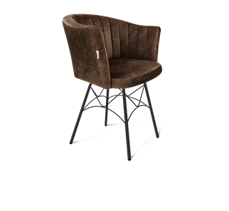 Обеденный стул SHT-ST42-1 / SHT-S107 (кофейный трюфель/черный муар) в Петрозаводске