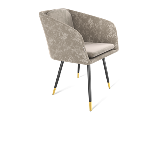 Обеденный стул SHT-ST43-1 / SHT-S95-1 (карамельный латте/черный муар/золото) в Петрозаводске