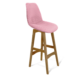 Полубарный стул SHT-ST29-С22 / SHT-S65-1 (розовый зефир/светлый орех) в Петрозаводске