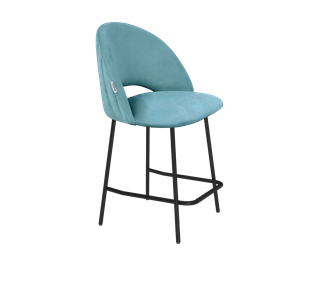 Полубарный стул SHT-ST34-1 / SHT-S29P-1 (голубая пастель/черный муар) в Петрозаводске