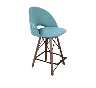 Полубарный стул SHT-ST34-1 / SHT-S80-1 (голубая пастель/темный орех/черный) в Петрозаводске