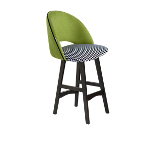 Полубарный стул SHT-ST34-3 / SHT-S65-1 (оливковый/гусиная лапка/венге) в Петрозаводске