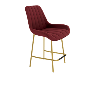 Полубарный стул SHT-ST37 / SHT-S29P-1 (рубиновое вино/золото) в Петрозаводске