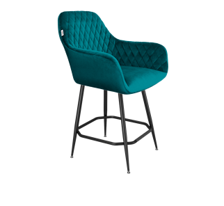 Полубарный стул SHT-ST38 / SHT-S148-1 (альпийский бирюзовый/черный муар) в Петрозаводске