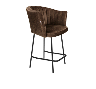 Полубарный стул SHT-ST42-1 / SHT-S29P-1 (кофейный трюфель/черный муар) в Петрозаводске