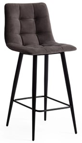 Полубарный кухонный стул CHILLY (mod. 7095пб) 55х44х94 темно-серый barkhat 14/черный арт.15454 в Петрозаводске