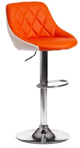 Барный стул MESSY (mod. KY704C) 47х48х84-105 оранжевый/белый/хром арт.19786 в Петрозаводске