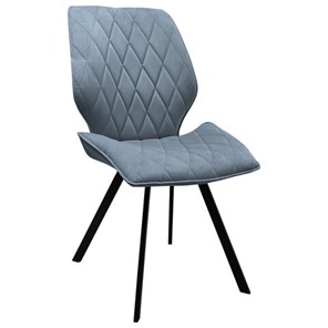 Кухонный стул BRABIX "Rombo CF-077", велюр серый, каркас металлический усиленный черный, 532776 в Петрозаводске