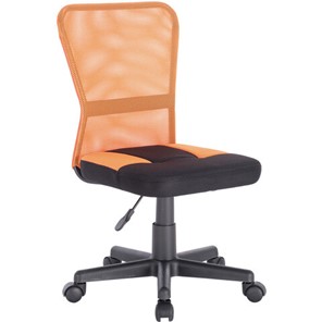 Кресло компьютерное Brabix Smart MG-313 (без подлокотников, комбинированное, черное/оранжевое) 531844 в Петрозаводске