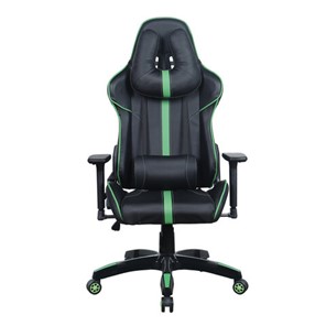 Офисное кресло Brabix GT Carbon GM-120 (две подушки, экокожа, черное/зеленое) в Петрозаводске