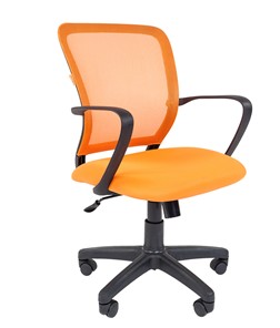 Компьютерное кресло CHAIRMAN 698 black TW, ткань, цвет оранжевый в Петрозаводске