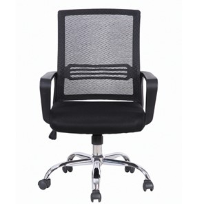 Кресло офисное Brabix Daily MG-317 (с подлокотниками, хром, черное) 531833 в Петрозаводске