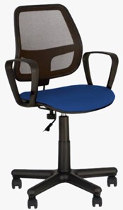 Компьютерное кресло ALFA GTP (PM60) CAGLIARI черный, синий в Петрозаводске