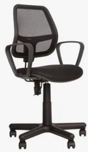 Кресло офисное ALFA GTP (PM60) ткань ZESTA/сетка черный в Петрозаводске
