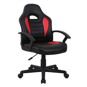 Офисное кресло BRABIX "Spark GM-201", экокожа, черное/красное, 532503 в Петрозаводске