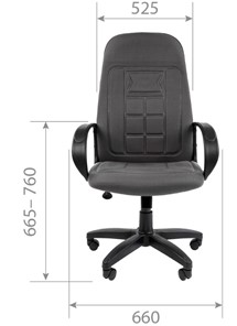 Компьютерное кресло CHAIRMAN 727 ткань ст., цвет черный в Петрозаводске - предосмотр 5