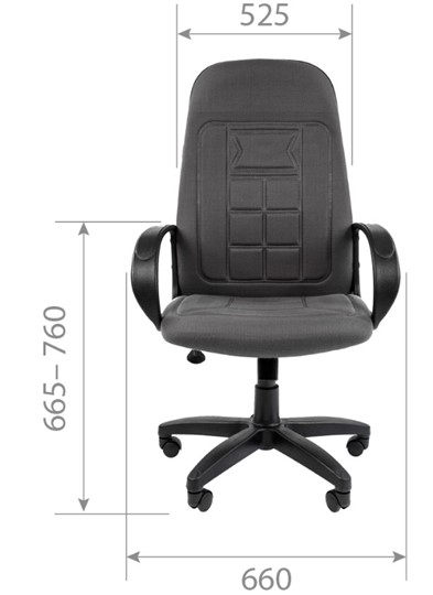 Компьютерное кресло CHAIRMAN 727 ткань ст., цвет черный в Петрозаводске - изображение 5