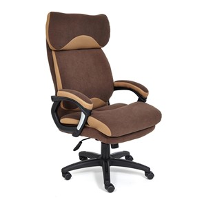 Кресло офисное DUKE флок/ткань, коричневый/бронза, 6/TW-21 арт.14043 в Петрозаводске