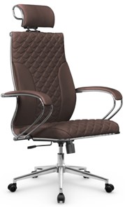 Офисное кресло Metta L 2c 44C/K116 Infinity Easy Clean топган, нижняя часть 17852 темно-коричневый в Петрозаводске