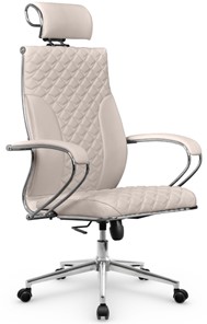 Офисное кресло Metta L 2c 44C/K116 Infinity Easy Clean топган OMS, нижняя часть 17853 светло-бежевый в Петрозаводске