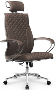 Офисное кресло Metta L 2c 44C/K116 Infinity Easy Clean топган OMS, нижняя часть 17853 светло-коричневый в Петрозаводске