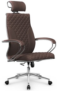 Офисное кресло Metta L 2c 44C/K116 Infinity Easy Clean топган OMS, нижняя часть 17853 темно-коричневый в Петрозаводске