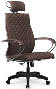 Офисное кресло Metta L 2c 44C/K116 Infinity Easy Clean топган OMS, нижняя часть 17859 темно-коричневый в Петрозаводске