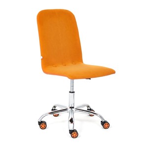 Кресло офисное RIO флок/кож/зам, оранжевый/оранжевый, арт.14188 в Петрозаводске