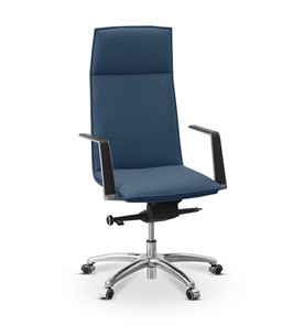Кресло офисное Соло, ткань Bahama / синяя, solo4 в Петрозаводске